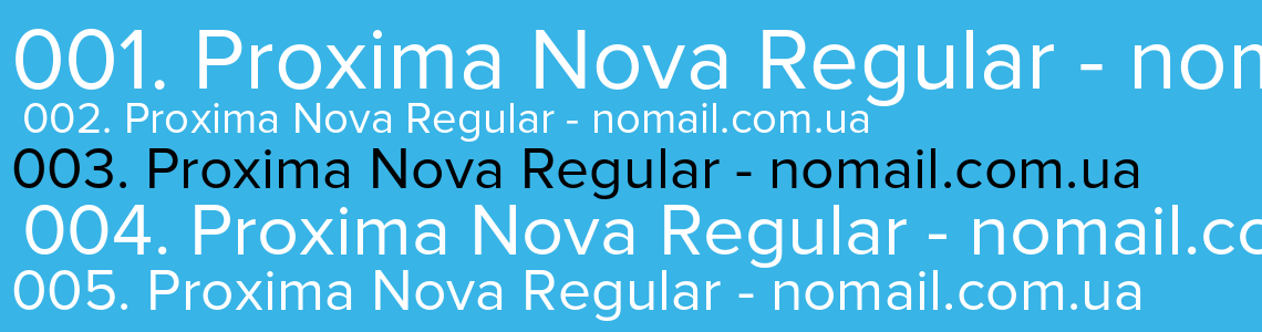 Proxima Nova Font Free Download Dafonts